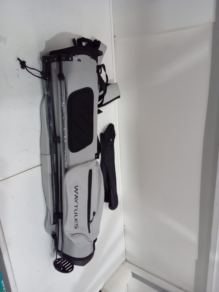 Waytules Lightweight standing Golf Bag with Dual Strap & 4 Full-Length Dividers - light grey image 3