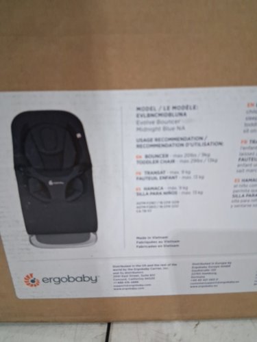 ERGOBABY EVOLVE 3-IN-1 ADJUSTABLE BOUNCER FOR NEWBORNS TO TODDLERS UP TO 20LBS - midnight blue (model: evlbncmidbluna) image 5