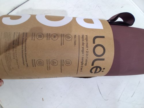 Lolë REVERSIBLE Pose Women's TPE Non-Slip Super Grip YOGA MAT - 71" x 24" - MAUVEBERRY/BROWN (MODEL: SSL0109 / P756) image 3
