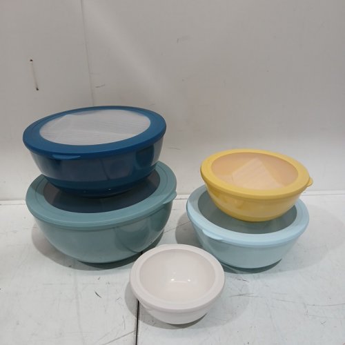 5PC PANDEX MELAMINE BRPA-FREE MIXING BOWL SET WITH LIDS - ASSORTED COLORS (MODEL: 1901780) image 3