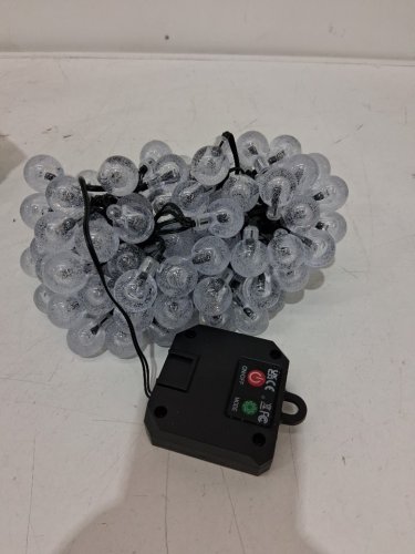 SOLAR POWERED STRING GLOBE LIGHTS - BLACK image 3