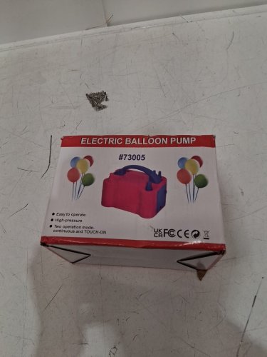electric portable dual nozzle balloon inflation pump - 110V - 600W - PINK/BLUE (MODEL: 73005) image 2