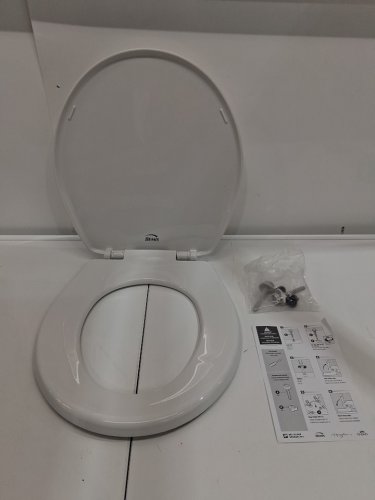 BEMIS PLASTIC round TOILET SEAT - WHITE (MODEL: 730slec000) image 2