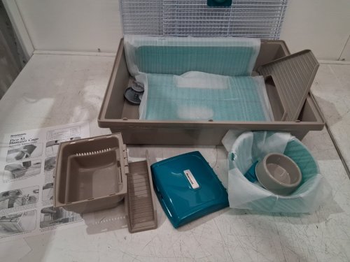 rosewood Pico XL Hamster Cage - 14" x 18" x 20" - translucent teal (model:19178) image 4