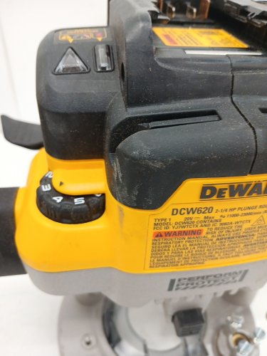 DEWALT MAX Plunge Router - 20V - Yellow (Model: DCW620) image 4