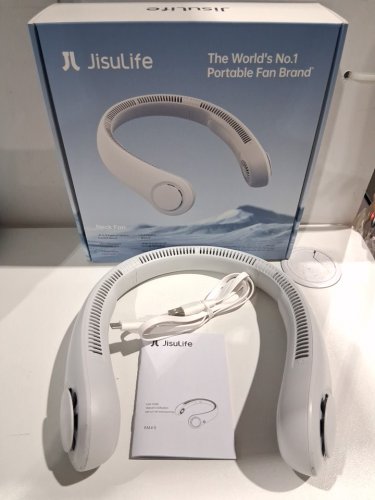 Jisulife LIFE4 5-Speed portable neck fan - OSFM - White (model: fa14-s) image 2