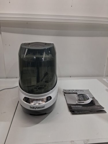 BabyBrezza Bottle Washer Pro 3-in-1 washer/sterilizer/dryer - holds 4 bottles - black/white (model: BRZ0103) image 3