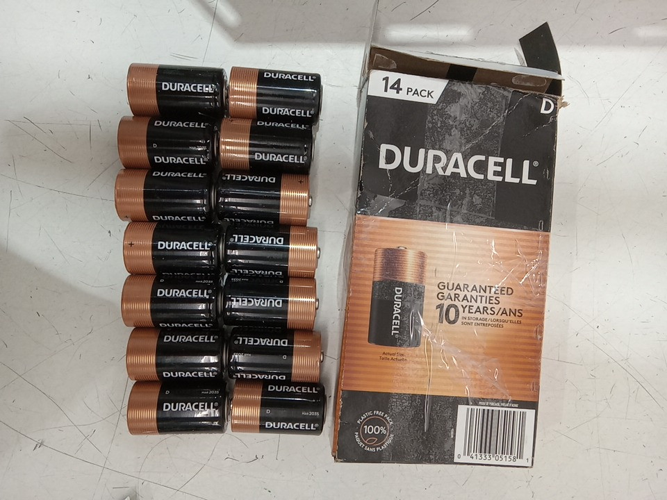 14PK Duracell 1.5V Coppertop Alkaline d Batteries - (Model: 1021908) image 2