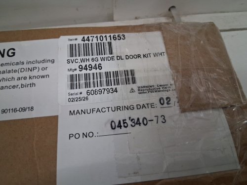 dometic rv water heater door conversion kit - 6its gal heaters - white (model: 4471011653) image 5
