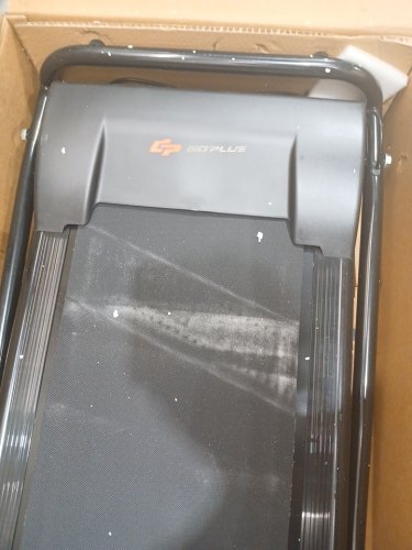 costway foldable treadmill with display - 1HP - 6.5MPH - black (model: sp37581sh) image 4