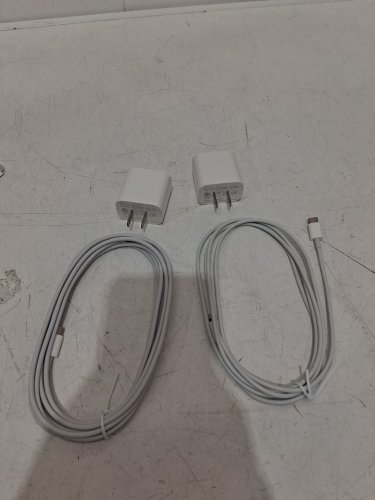 2pk Feel2Nice Usb-C to Lightning cable charger - 6ft & 10ft - 100-240V - WHITE (Model: ZYH-J15) image 3