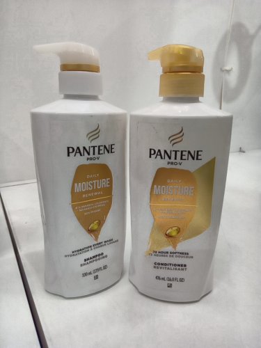 2PC PANTENE PRO-V DAILY MOISTURE RENEWAL SHAMPOO & CONDITIONER - 476ML/530ML/EACH image 2