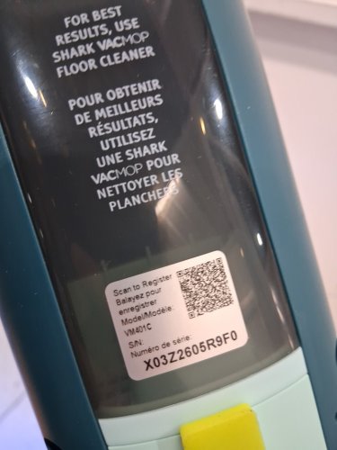Shark VACMOP Reveal Cordless Hard Floor Cleaner, Vacuum and Spray Mop - green/blue (model: vm401c) image 4