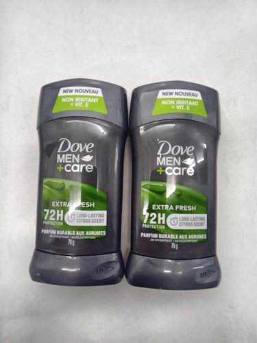 2PK DOVE MEN+CARE extra fresh  72 hour non irritant moisturizing deodorant stick - 76G each image 2