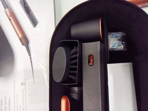 6PC DYSON i.d curly + coily airwrap multi styler and hair dryer with bluetooth - amber silk ( model: hs08) image 8