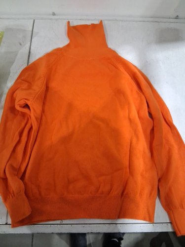 women's long sleeve turtleneck -2xl - orange image 3