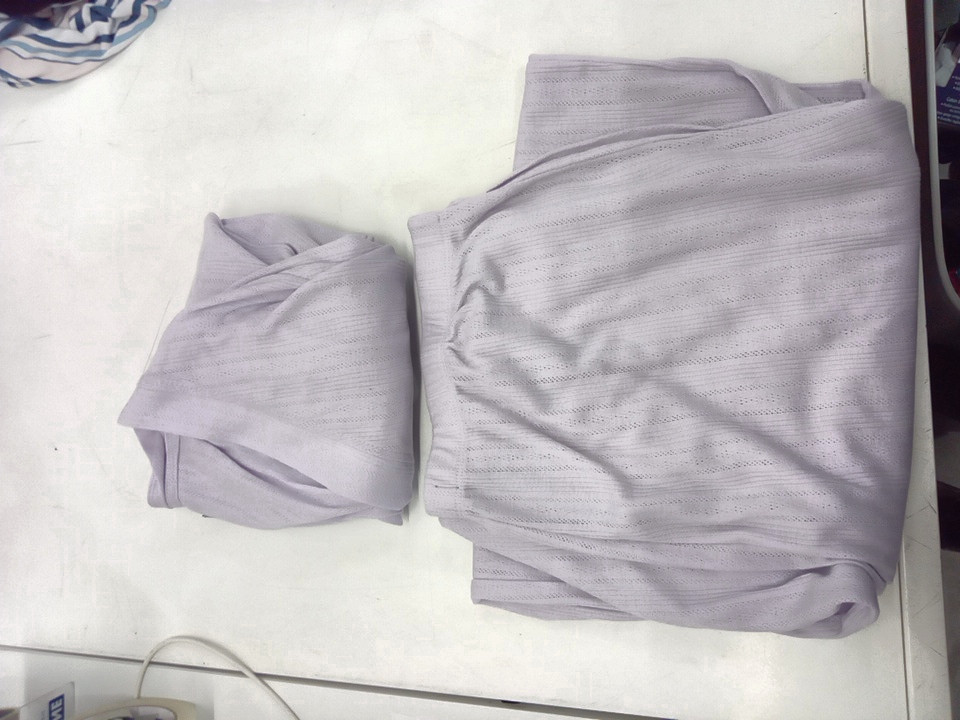 2pc Women's Splendid Pajama Set - LARGE, Long Sleeve Cardigan, Crop Tank and High Waisted pant - purple (style: 1991798) image 2
