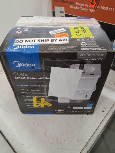 MIDEA CUBE CONVERTIBLE SMART DEHUMDIFIER WITH APP CONTROL - 20 PINTS/DAY - COVERS UP TO 1500SQ.FT - WHITE (MODEL: MAD20S1QWT) image 5