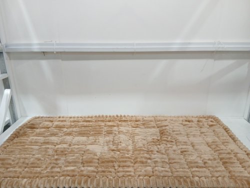Non-Slip fur Runner Mat - 2.5ft x 5ft - brown image 3