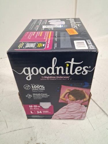 34PK GIRLS GOODNITES BEDWETTING NIGHTTIME UNDERWEAR - LARGE image 3