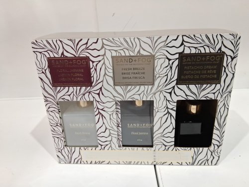 3PC SAND+FOG REED DIFFUSER SET - FLORAL JASMINE / FRESH BREEZE / PISTACHIO DREAM - 177ML (EACH) (MODEL: 1901771) image 2