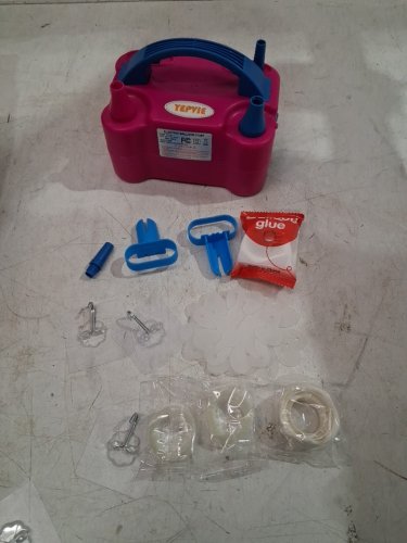 electric portable dual nozzle balloon inflation pump - 110V - 600W - PINK/BLUE (MODEL: 73005) image 3