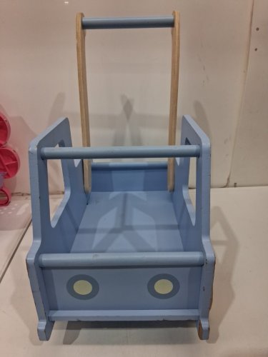 letti and me Moover wooden Push Truck and Tool Set *truck only* - blue image 3