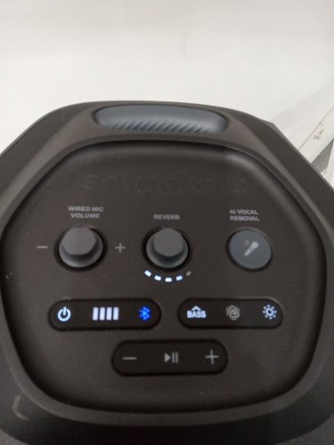 soundcore rave 3 bluetooth speaker with dual wireless microphones - black - (model: a31a3) image 6