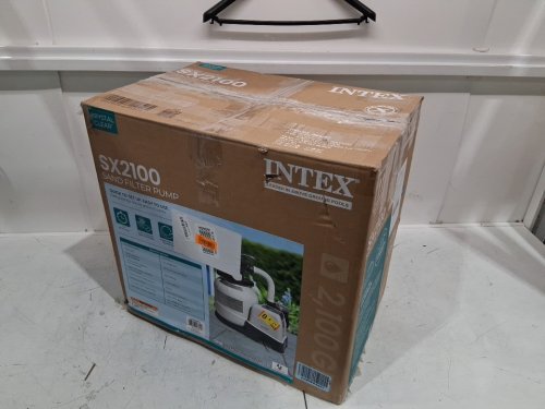 INTEX SX2100 KRYSTAL CLEAR SAND FILTER PUMP FOR ABOVE GROUND POOLS - 2100GPH - WHITE/GREY (MODEL: SFW80110/SX2100) image 2