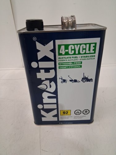 kinetix 4-cycle alkylate fuel + stabilizer lubricant - 3.78L - blue image 3