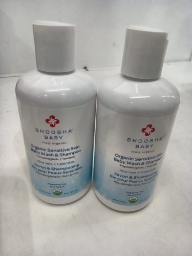2 shoosha baby organic sensitive skin baby wash & shampoo - 251.4ml/each image 2