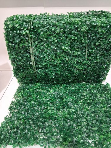 12pk Artificial Boxwood Hedge/grass Wall Panels - 23.5" x 16" - green image 4