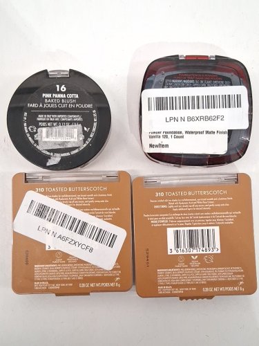 4 assorted face makeup powders - assorted brands, sizes and uses - milani baked blush / covergirl trublend skin enhamcer baked luminous bronzer / l'oreal infallible foundation powder image 4