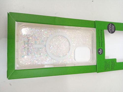 Kate Spade Protective Phone Case with MagSafe for iPhone 16 - Chunky Glitter image 4