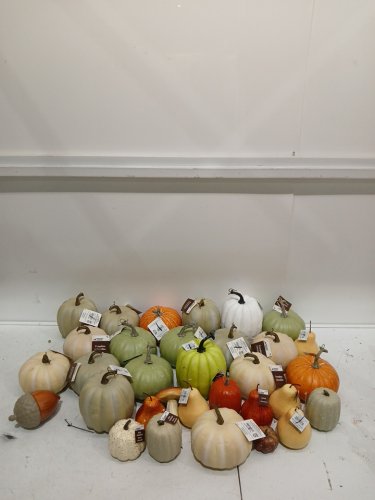 25PC+ ASSORTED FALL STYLE FILLER DECOR - PUMPKINS, ACORNS, PINECONES AND MORE - VARIOUS SIZES image 2