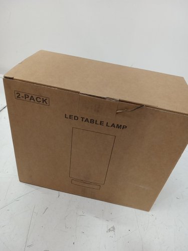 2PK SEENSINY ROUND Small Bedside Table Lamp - BEIGE  (MODEL:tl02) image 2