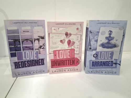 (paperback) 3pc lakefront billionaires complete series set (love redesigned, love unwritten, love arranged) by lauren asher image 3