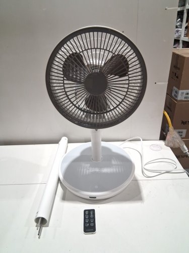 Woozoo 360° Pedestal 12-SPEED Air Circulator - ADJUSTABLE HEIGHT 21" TO 40" - WHITE (Model: STF-360DC/1747373) image 3