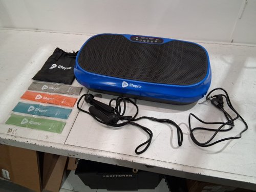 Lifepro Waver Mini Vibration Plate FOR WHOLE BODY for Weight Loss, Toning & Wellness - Max User Weight 260lb - BLUE AND BLACK - (MODEL: lp-wvrm-blu) image 2