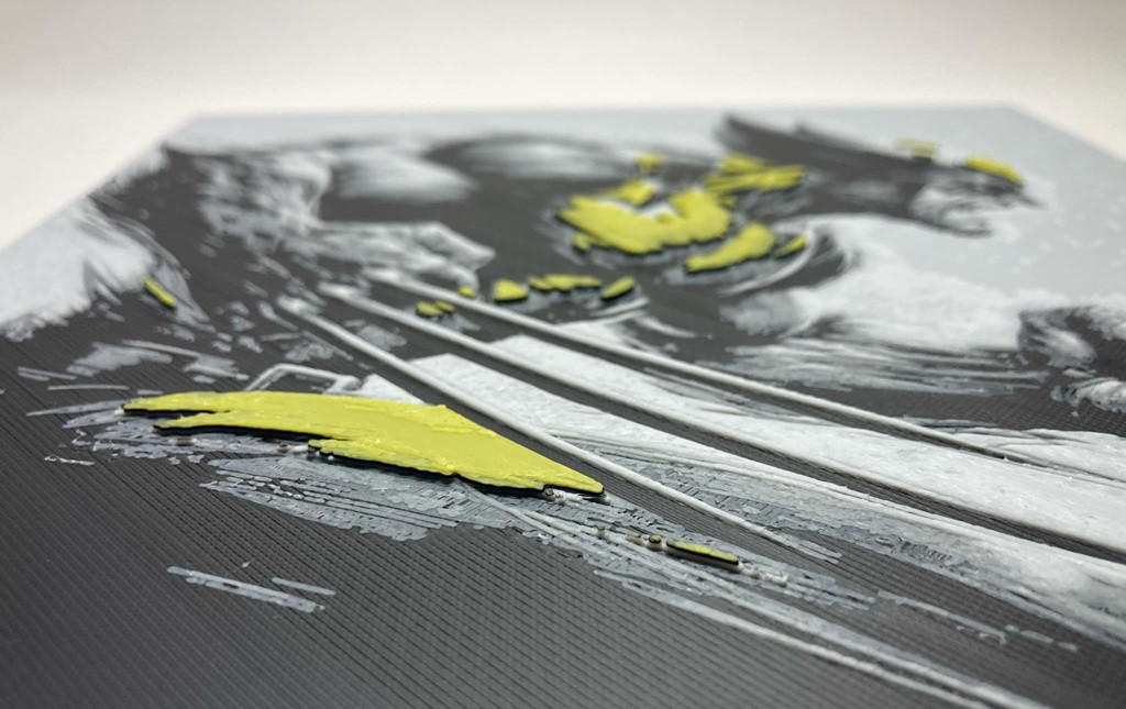 8"x8" 3D Printed - Wolverine - Marvel - X-Men - Textured Photo image 2