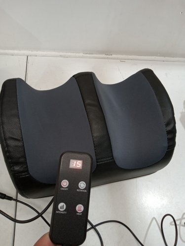 Lingteng foot and calf massager with 3 settings, heat - Black/grey (model: FM01) image 5