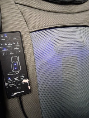 SNAILAX SHIATSU NECK & BACK MASSAGER HEAT MASSAGE CHAIRBACK PAD WITH REMOTE - 42W - (MODEL: SL-233) image 2