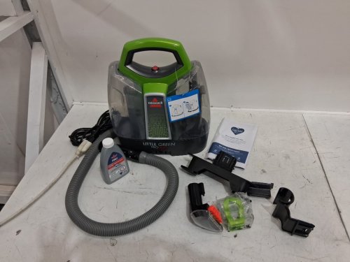 BISSELL LITTLE GREEN PORTABLE DEEP CLEANING VACUUM - 37OZ TANK MAX - GREEN/GREY (MODEL : 2513B) image 3