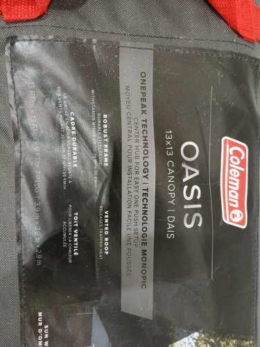 Coleman OASIS Shelter with Shade Wall and carry bag - 13ft x 13ft - blue grey (model: 1985280 ) image 3