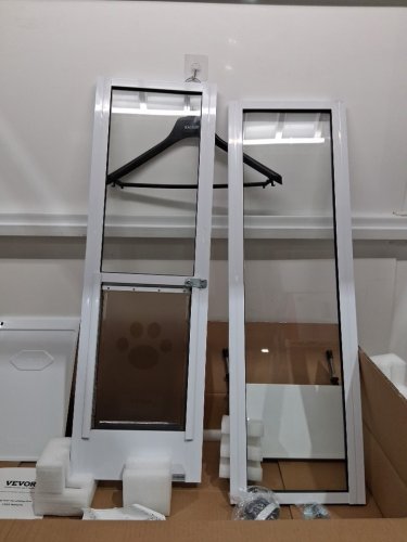 vevor Dog Door for Sliding Glass Door - 75-7/8" to 80-11/16" - White (model: cwm03-m) image 8