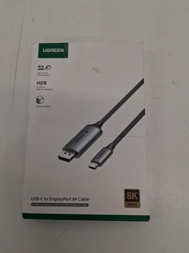 UGREEN USB C to DP1.4 Cable 8K@60Hz Unidirectional Thunderbolt 4 to DP Cord - grey (model: 25158) image 4