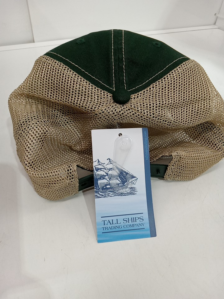 tall ships trading co. arrowhead provincial park vintage mesh back baseball cap  - osfm - forest green / brown (style: HTCTVMB-FORST) image 3