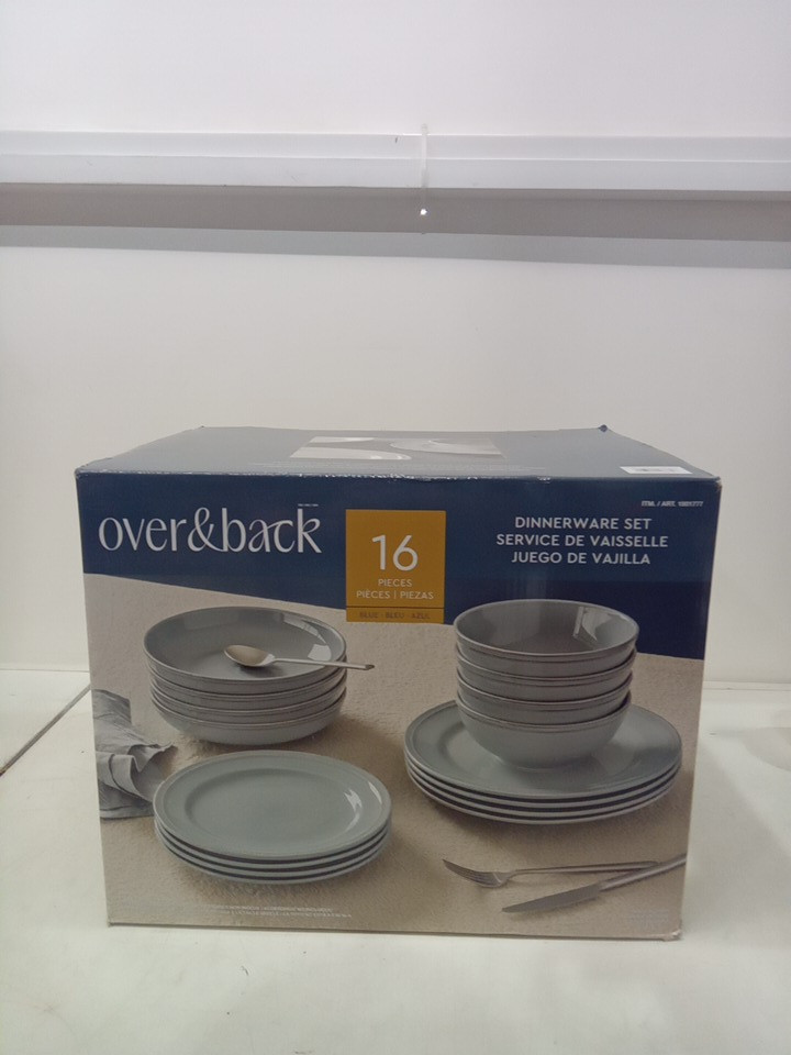 16pc over&back Options Dinnerware Set- blue (model:1901856) image 2