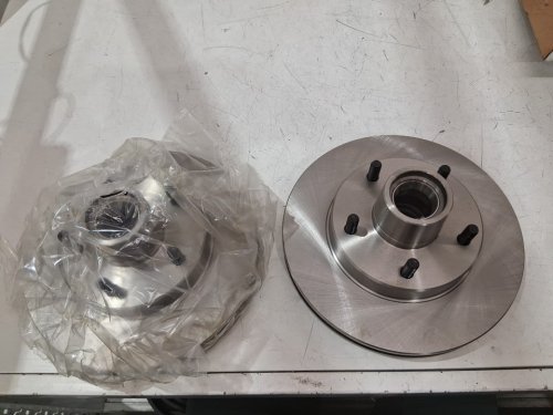 6pc positive plus/cmx brake pads and front disk brake rotor hubs - for various chevy/Pontiac/ models - (MODEL: PPF-D154 / 8-5064) image 6