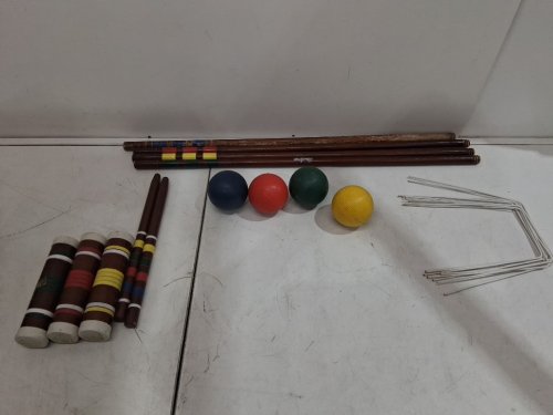 Franklin Sports Outdoor 4-Player Croquet Set - assorted colors image 3